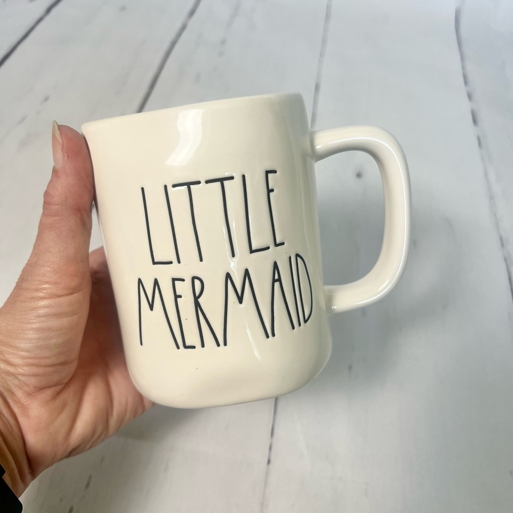 Rae Dunn Disney Princess LITTLE MERMAID Double Sided Ceramic Mug - Pink Interior - Picture 6 of 6